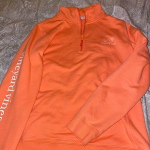 Peach Vineyard Vines Half Zip Up
